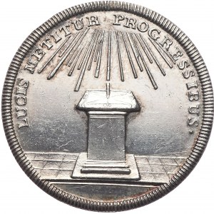 Szwecja, medal, Gustaw III Adolf z matką Ludwiką Ulryką Hohenzollern