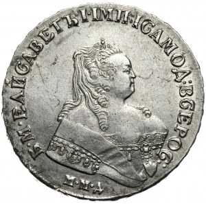 Rosja, Elżbieta, rubel 1751, Moskwa