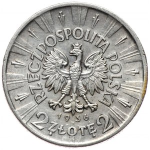 2 złote 1936, Piłsudski