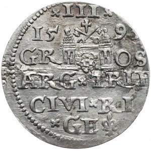 Zygmunt III Waza, trojak 1593, Ryga