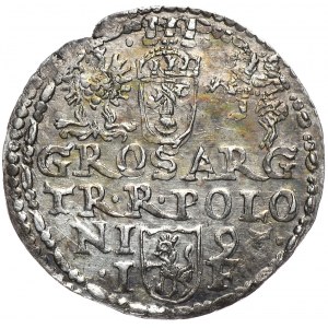 Zygmunt III Waza, trojak 1595, Olkusz, D G R - POLON