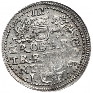 Zygmunt III Waza, trojak 1596, Olkusz, GROSS ARG