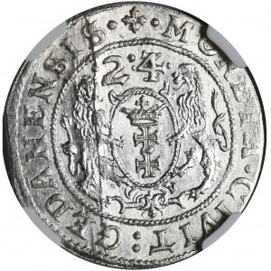 Zygmunt III Waza, ort 1624/3, Gdańsk, podwójnie nabita litera R na końcu napisu na awersie