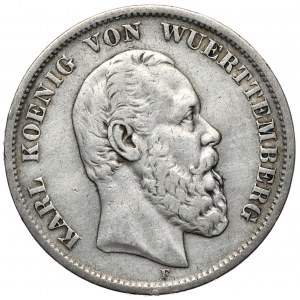 Niemcy, Wirtembergia, 5 marek 1876 F
