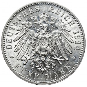Niemcy, Saksonia, 5 marek 1914