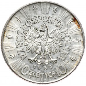 10 złotych 1939 Piłsudski