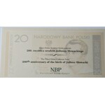 Banknote 20 PLN 2009 Juliusz Słowacki, JS0029396, in NBP-Ausgabeordner