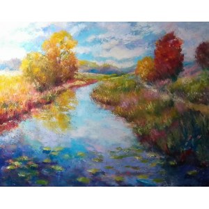 Jolanta Dąbrowska-Iskra, Fluss und Farben,