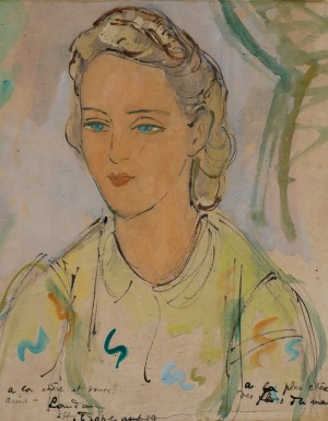 Zygmunt LANDAU, PORTRET KOBIETY, 1939