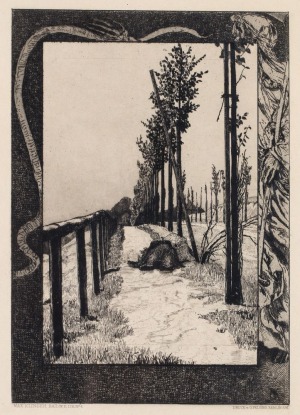 Max KLINGER, DROGA, nr 4 z Opus 11, O śmierci, 1899, wyd. 1909