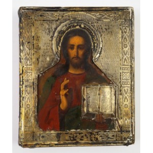 IKONA CHRYSTUS PANTOKRATOR, Dmitrij Łukicz Smirnow, 1900- 1908