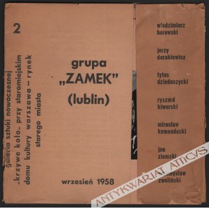 Grupa Zamek (Lublin), Wrzesień 1958 [katalog wystawy]