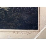 Maria Katharina Prestel (1747-1794), [grafika, ok. 1770] [wieczorny krajobraz nad rzeką]