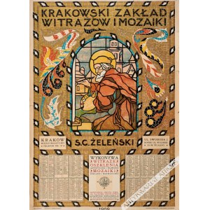 Jan Bukowski (1873-1943), [plakat, 1909] Krakowski zakład witraży S. G. Żeleński.