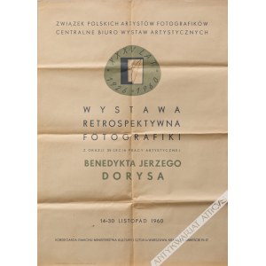 [plakat, 1960] Wystawa retrospektywna fotografiki z okazji 35-lecia pracy artystycznej Jerzego Dorysa 14-30 listopad 1960