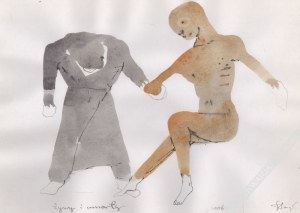 Stasys Eidrigevičius (Ur. 1949), [rysunek, 2006] Żywy i umarły