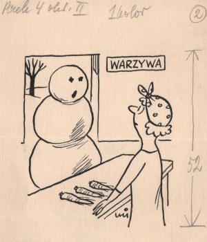 Gwidon Miklaszewski (1912-1999), [rysunek, lata 1980-te] 