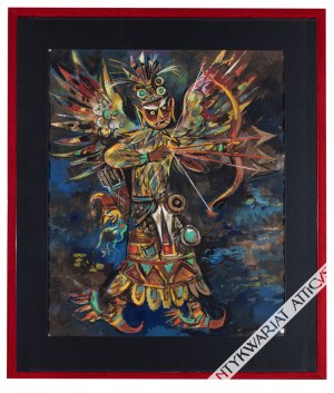 Jan Marcin Szancer (1902-1973), [rysunek, lata 60-te] [aztecki bóg]