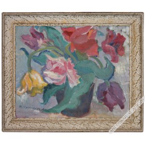 Maria Komierowska (1913-1972), [obraz, lata 1960-te] Kwiaty