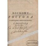 [Gabriel BONNOT DE MABLY], Rozmowy Focyona o związku obyczayności z polityką...