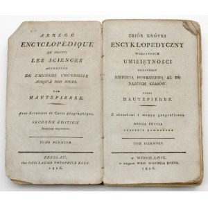 Jean HAUTEPIERRE - Zbiór krótki encyklopedyczny wszystkich umieiętności, t. I-II