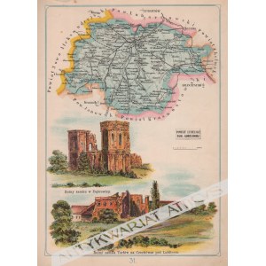 J. M. BAZEWICZ - [mapa, 1907] Powiat Lubelski Gub. Lubelskiej