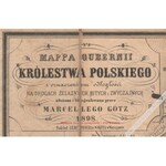 [mapa, 1898] Mappa Gubernii Królestwa Polskiego...