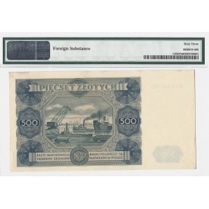 500 złotych 1947 - seria H3 - PMG 63 NET