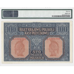 100 marek polskich 1916 - jenerał numeracja 7 cyfrowa - PMG 55