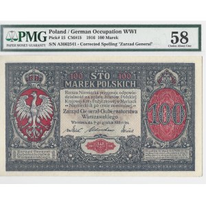 100 marek polskich 1916 - generał - PMG 58