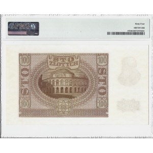 100 złotych 1940 - seria A - PMG 64