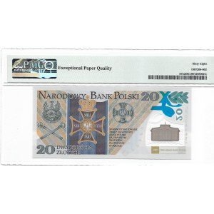 20 złotych 2014 - Legiony Polskie - banknot polimerowy - PMG 68 EPQ