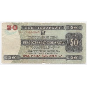 PEWEX - bon towarowy - 50 dolarów 1979 - seria HJ