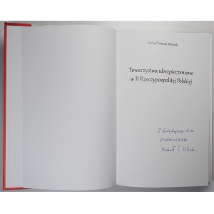 Michał Tomasz Wilczek - Towarzystwa Ubezpieczeniowe w II Rzeczypospolitej Polskiej - książka z autografem autora