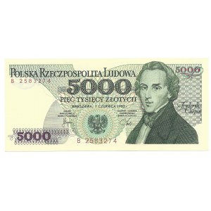 5000 złotych 1982 - seria B