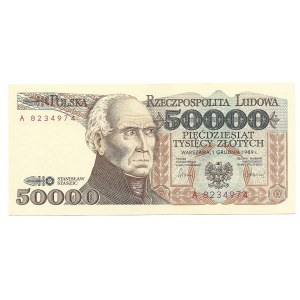 50 000 złotych 1989 - seria A