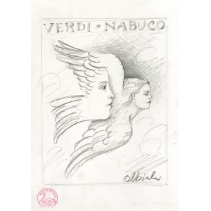 Rafał Olbiński (ur.1943), Szkic Verdi Nabucco, 2019