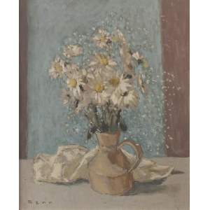 Bencion (Benn) RABINOWICZ (1905-1989), Białe stokrotki z mgiełką kwiatów ala”, 1987