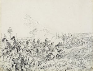 Kossak Juliusz, WJAZD CESARZA FRANCISZKA JÓZEFA I DO LWOWA,1851