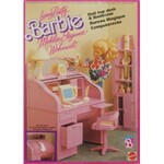 Living Pretty Barbie; Roll top desk & Bookcase, 1989