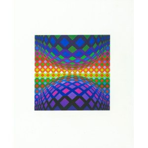 Vasarely Victor, Ondocto-Re, 1972