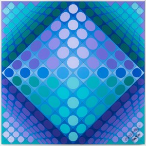 Vasarely Wiktor, Szachownica, 1979