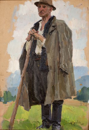 Władysław Jarocki (1879 Podhajczyki/Ukraina - 1965 Kraków), Hucuł, 1958 r.