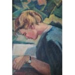Roman Wilkosz (1895 Kraków - 1967 Kalwaria Zebrzydowska), Zaczytana, 1957 r.