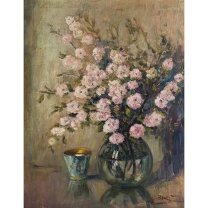 Antoni de Brade (1887-1973), Różowe kwiaty