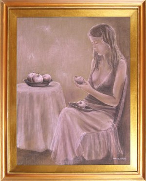 Daria Sołtan-Krzyżyńska, Obierająca jabłka