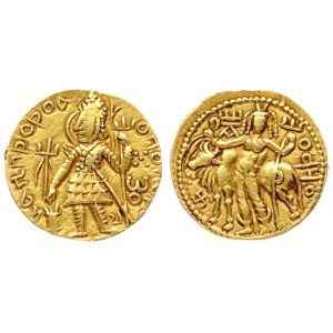 India Kushan Empire 1 Dinar Vasudeva II (ca. AD 290-310). AV dinar...