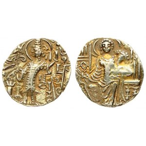 India Kushan Empire 1 Dinar Kipunadha. Circa AD 335-350. AV Dinar. Uncertain mint...