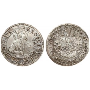 Austria 1/4 Thaler 1632 Leopold I(1623-1630). Averse: Crowned 1/2-length figure right with scepter and sword. Reverse...