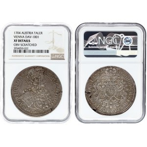 Austria 1 Thaler 1704 Vienna Leopold I(1657-1705). Averse: Tall armored bust r. Reverse...